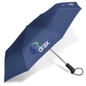 Whimsical Compact Umbrella - Navy Blue