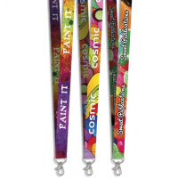 Snap Hook Clip Double-Sided Sublimation Satin Lanyard