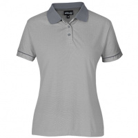 Ladies Verge Golf Shirt - Blue, Light Grey