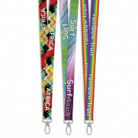 Lobster Clip Double-Sided Sublimation Petersham Lanyard